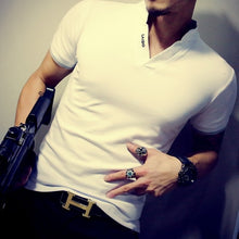 Load image into Gallery viewer, 2020 Summer Fashion Men's T Shirt Casual Patchwork Short Sleeve T Shirt Mens Clothing Trend Casual Slim Fit Hip-Hop Top Tees 5XL