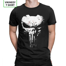 Load image into Gallery viewer, The Skull Punisher Men T Shirt Supper Hero Fitness Streetwear Memento Mori Humorous Tees Short Sleeve T-Shirt 100% Cotton