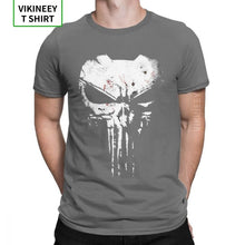 Load image into Gallery viewer, The Skull Punisher Men T Shirt Supper Hero Fitness Streetwear Memento Mori Humorous Tees Short Sleeve T-Shirt 100% Cotton
