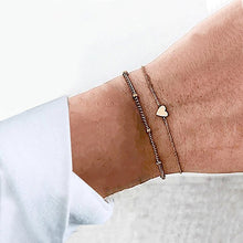 Load image into Gallery viewer, 5 Pcs/ Set Women Bracelets Set Personality Mosaic Crystal Compass Opening Arrow Knot Round Chain Exquisite Shiny Party Jewelry