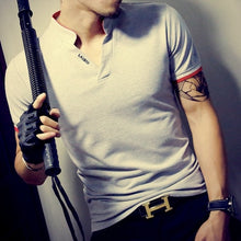 Load image into Gallery viewer, 2020 Summer Fashion Men&#39;s T Shirt Casual Patchwork Short Sleeve T Shirt Mens Clothing Trend Casual Slim Fit Hip-Hop Top Tees 5XL
