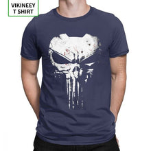 Load image into Gallery viewer, The Skull Punisher Men T Shirt Supper Hero Fitness Streetwear Memento Mori Humorous Tees Short Sleeve T-Shirt 100% Cotton
