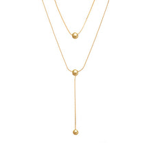 Load image into Gallery viewer, Kpop Fashion Gold color Choker Necklace Women Cute Girl Double Layer Chain statement Necklace for Women Jewelry Wholesale 2020
